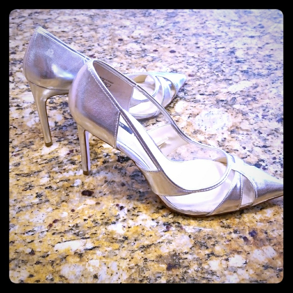 Zara Basic Heel Silver